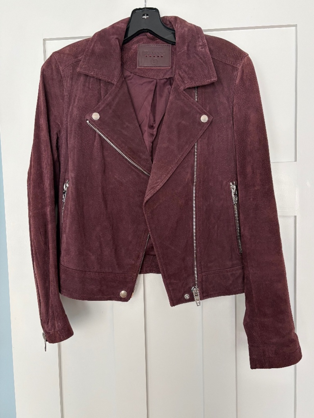 Leather Moto-style jacket
